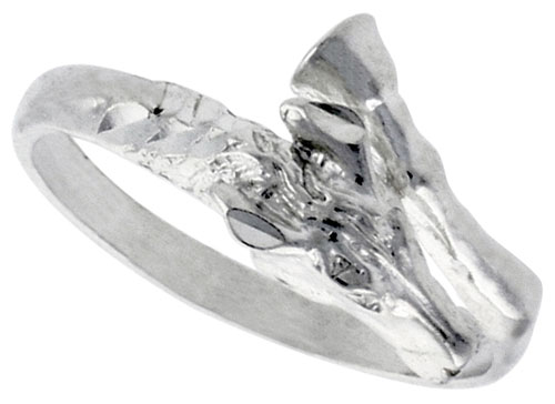 Sterling Silver Horse Ring Polished finish 3/8 inch wide, sizes 6 - 9,