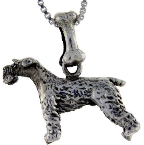 Sterling Silver Kerry Blue Terrier Dog Pendant ?