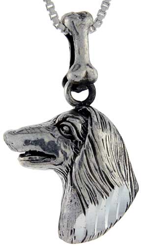 Sterling Silver Afghan Dog Pendant ?