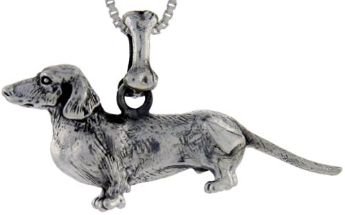 Sterling Silver Dachshunds Dog Pendant ?