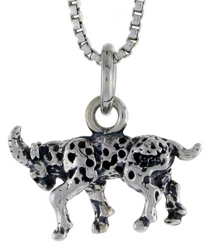 Sterling Silver Goat Charm, 5/8 inch wide