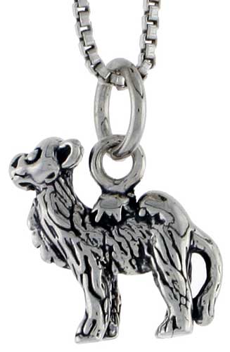 Sterling Silver Camel Charm, 1/2 inch tall