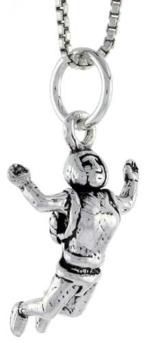 Sterling Silver Base Jumper Charm, 3/4 inch tall