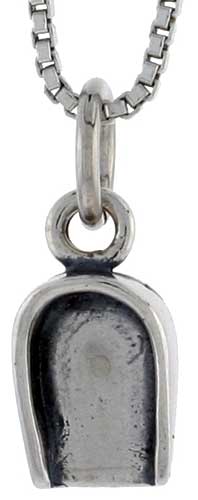 Sterling Silver Shovel Charm, 3/8 inch tall