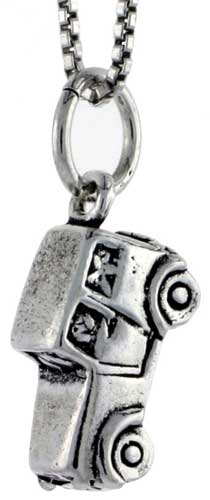 Sterling Silver 1930s Vintage Automobile Charm, 1/2 inch tall