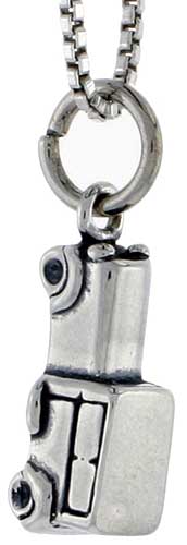 Sterling Silver 1930s Vintage Wagon Charm, 1/2 inch tall