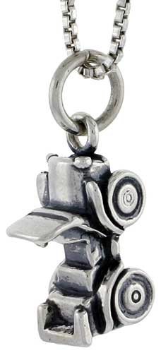 Sterling Silver 1910s Vintage Automobile Charm, 1/2 inch tall