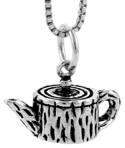 Sterling Silver Tea Pot Charm, 3/8 inch tall