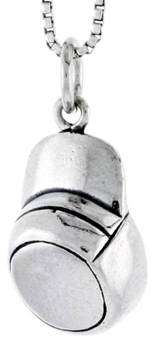 Sterling Silver Baseball Cap Charm, 5/8 inch tall