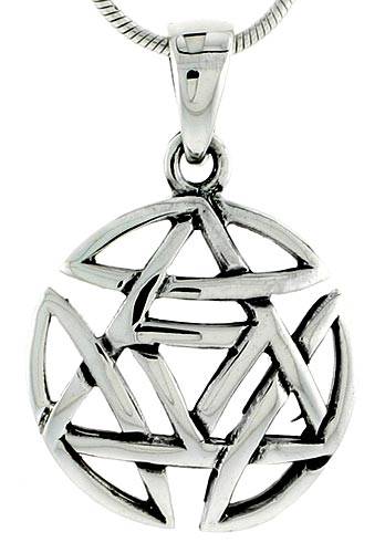 Sterling Silver Celtic Knot Charm, 3/4 inch 