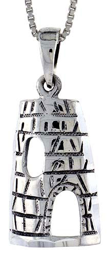 Sterling Silver Wigwam Pendant, 7/8 inch tall