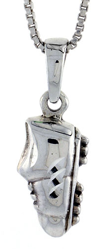 Sterling Silver Sneakers Pendant, 1 inch 
