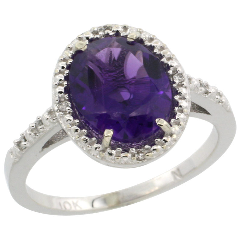 Color Gemstone Rings$$$14k White Gold Diamond Jewelry