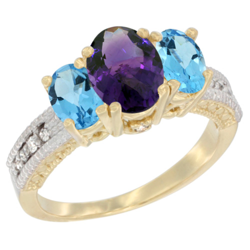 3-Stone Rings$$$14k Yellow Gold Diamond Jewelry