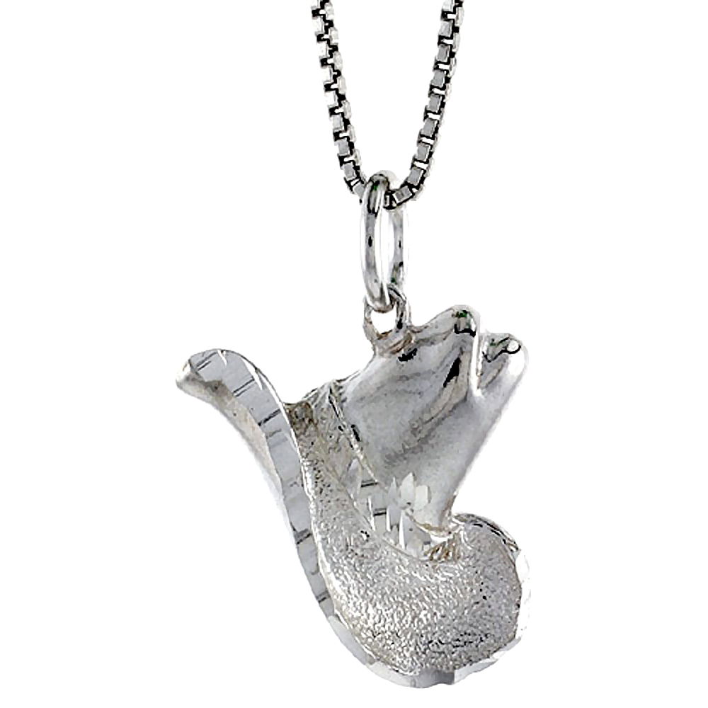 STERLING SILVER COWBOY HAT PENDANT, 5/8 INCH TALL
