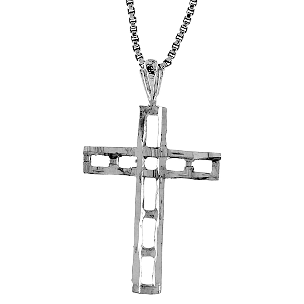 Sterling Silver Cross Pendant, 1 inch