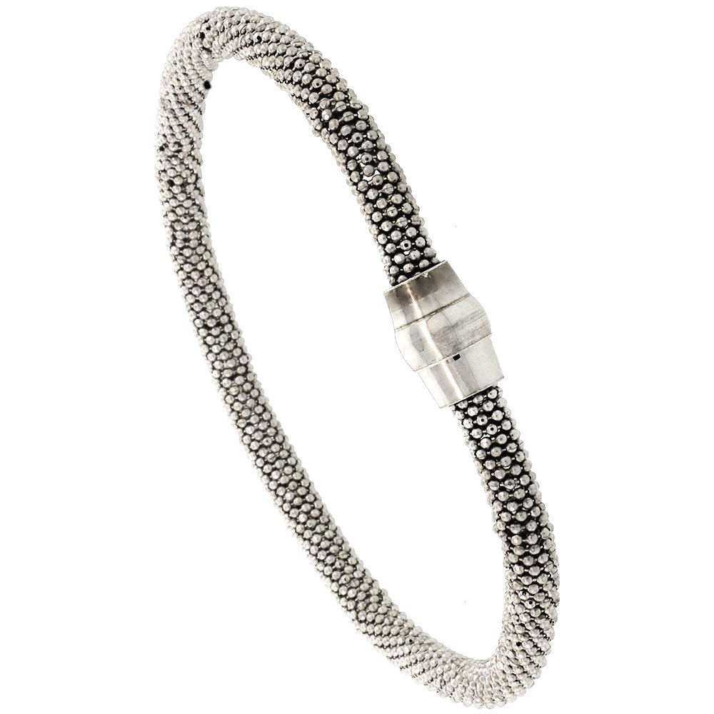 Bracelet Clasp Silver Pumpkin Neodymium Magnetic