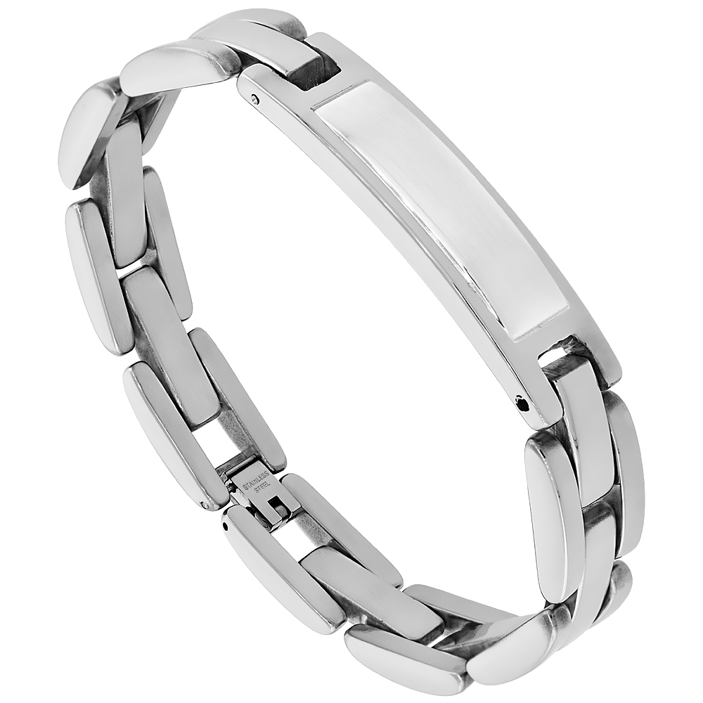 Stainless Steel Identification Pantera Bracelet 1/2 inch wide, 8.5 inches long