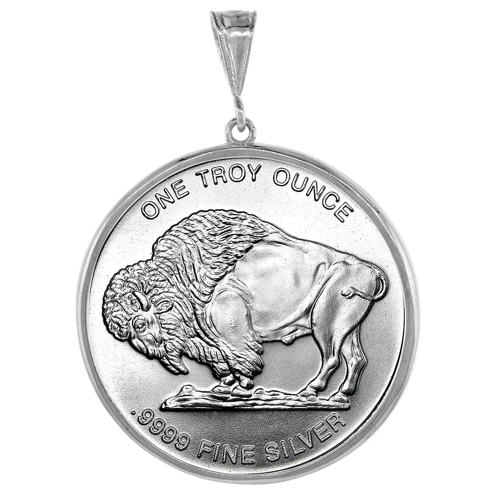 STERLING SILVER MEXICAN CIEN PESOS BEZEL 39 MM COINS PRONG BACK ROUND EDGE COIN NOT INCLUDED