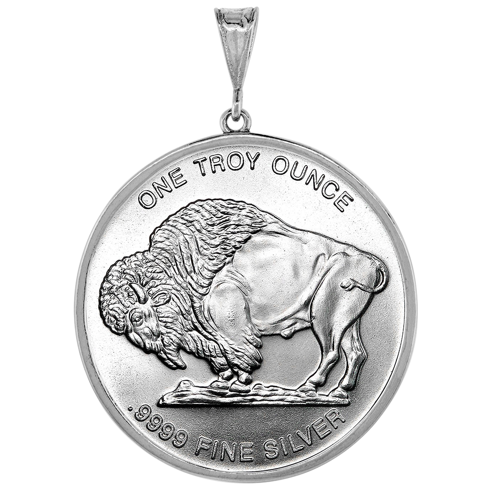 STERLING SILVER MEXICAN CIEN PESOS BEZEL 39 MM COINS PRONG BACK SQUARE EDGE COIN NOT INCLUDED