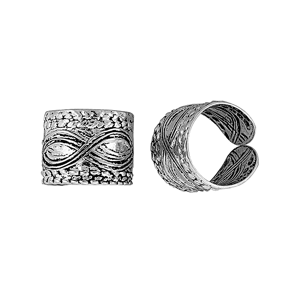 STERLING SILVER LARGE EAR CUFF EARRING (ONE PIECE), 7/16 INCH