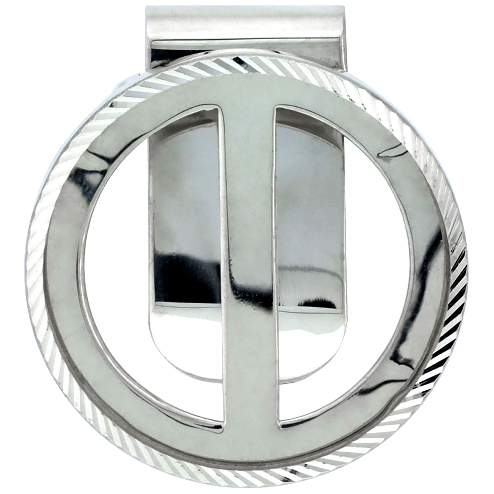 STERLING SILVER SILVER EAGLE MONEY CLIP FOR 1 OZ. BULION 40.6 MM COIN NOT INCLUDED