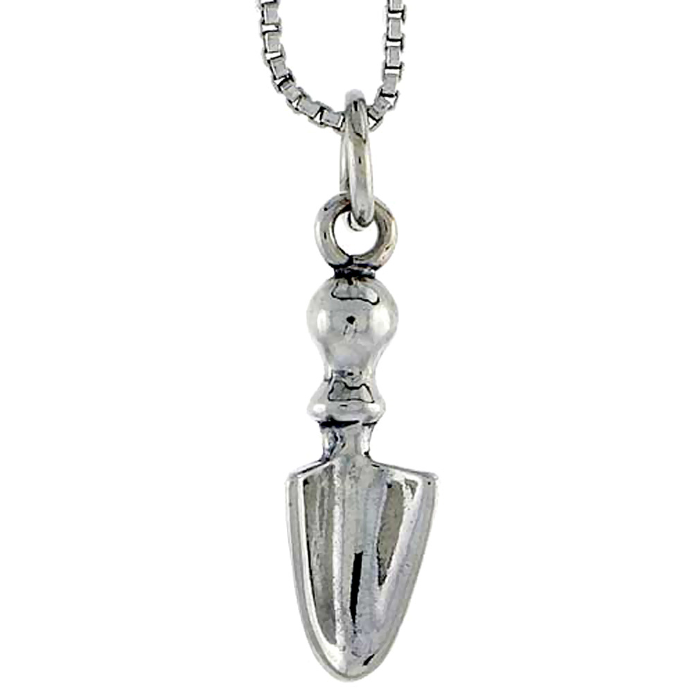 STERLING SILVER SCOOP CHARM 3/4 INCH TALL