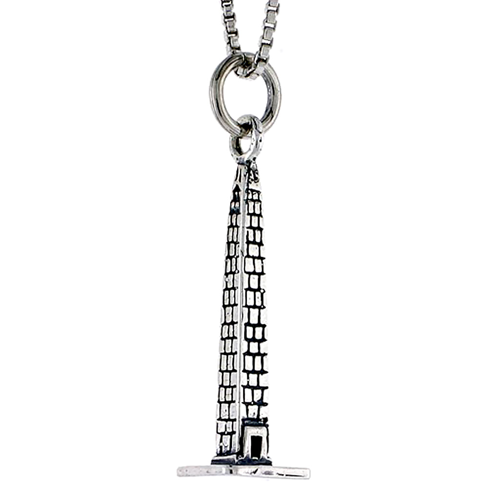 STERLING SILVER WASHINGTON MONUMENT CHARM 1 INCH TALL
