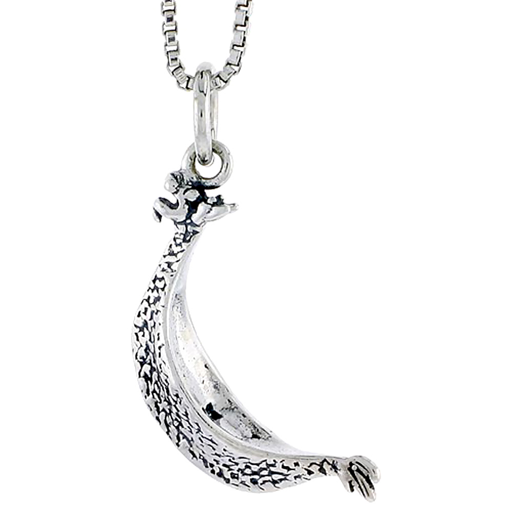 STERLING SILVER GONDOLA CHARM 3/4 INCH TALL