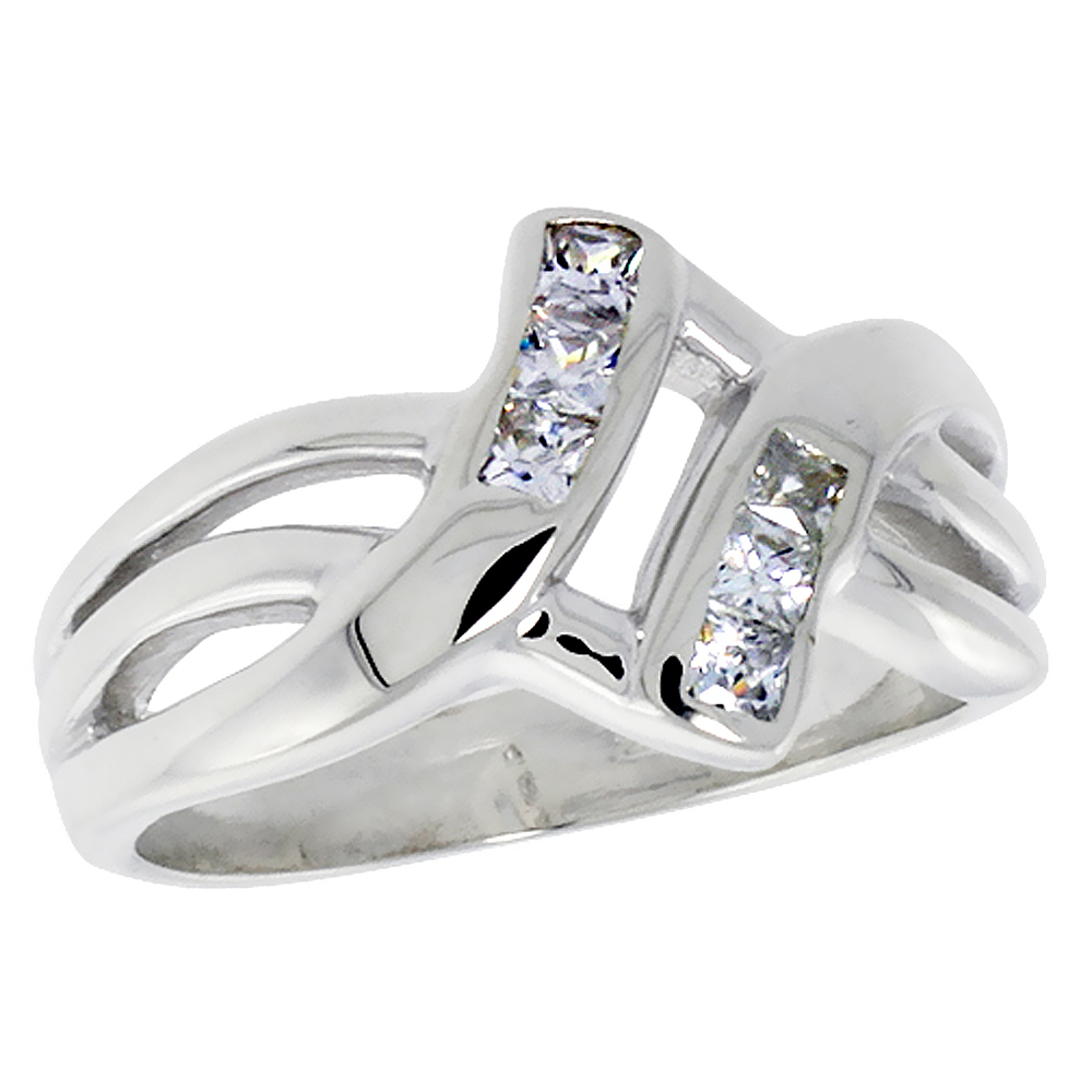 Sterling Silver Knot Ring 1/2 inch, sizes 6 - 10