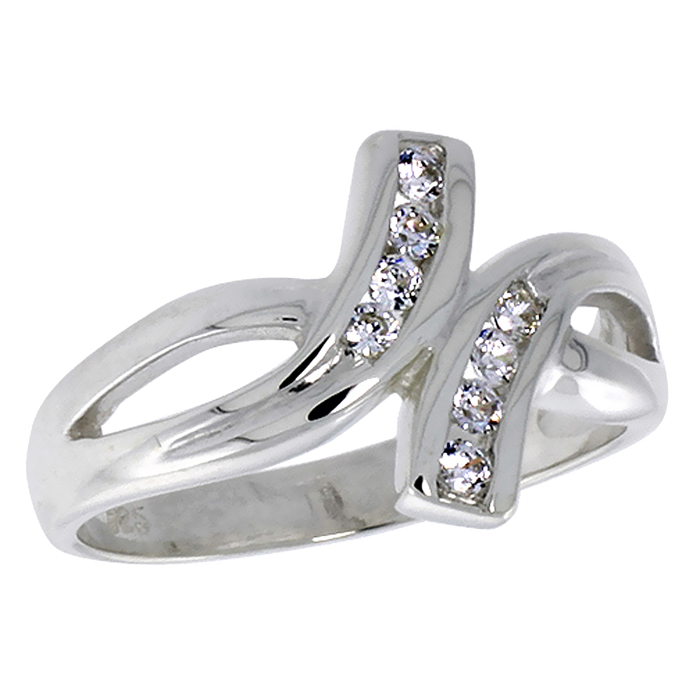 STERLING SILVER KNOT RING FOR WOMEN 1/12 INCH SIZES 6 - 10