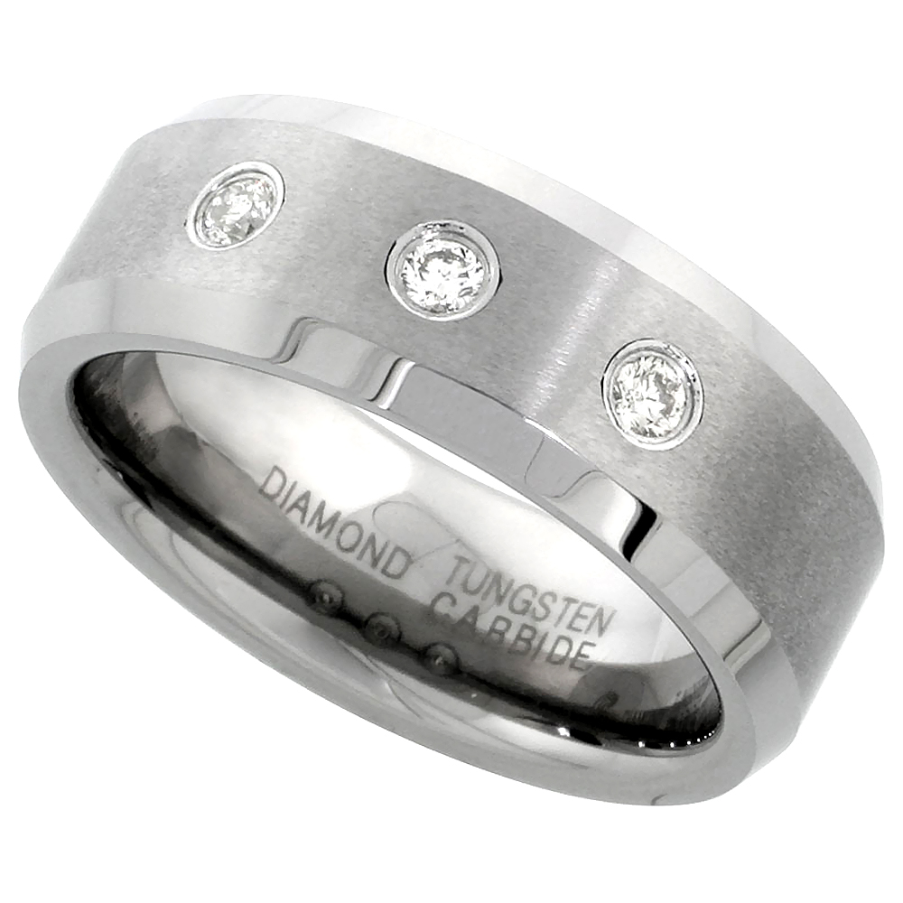 Lord of the Rings Silver Tungsten 6mm