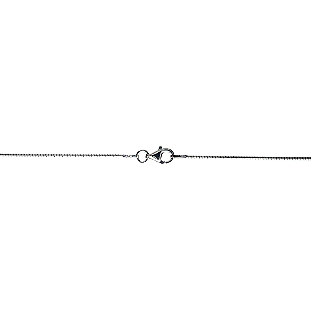 STERLING SILVER SOFT WIRE ROUND OMEGA NECK 1MM CHOKER NICKEL FREE ITALY, SIZES 16 - 20 INCH