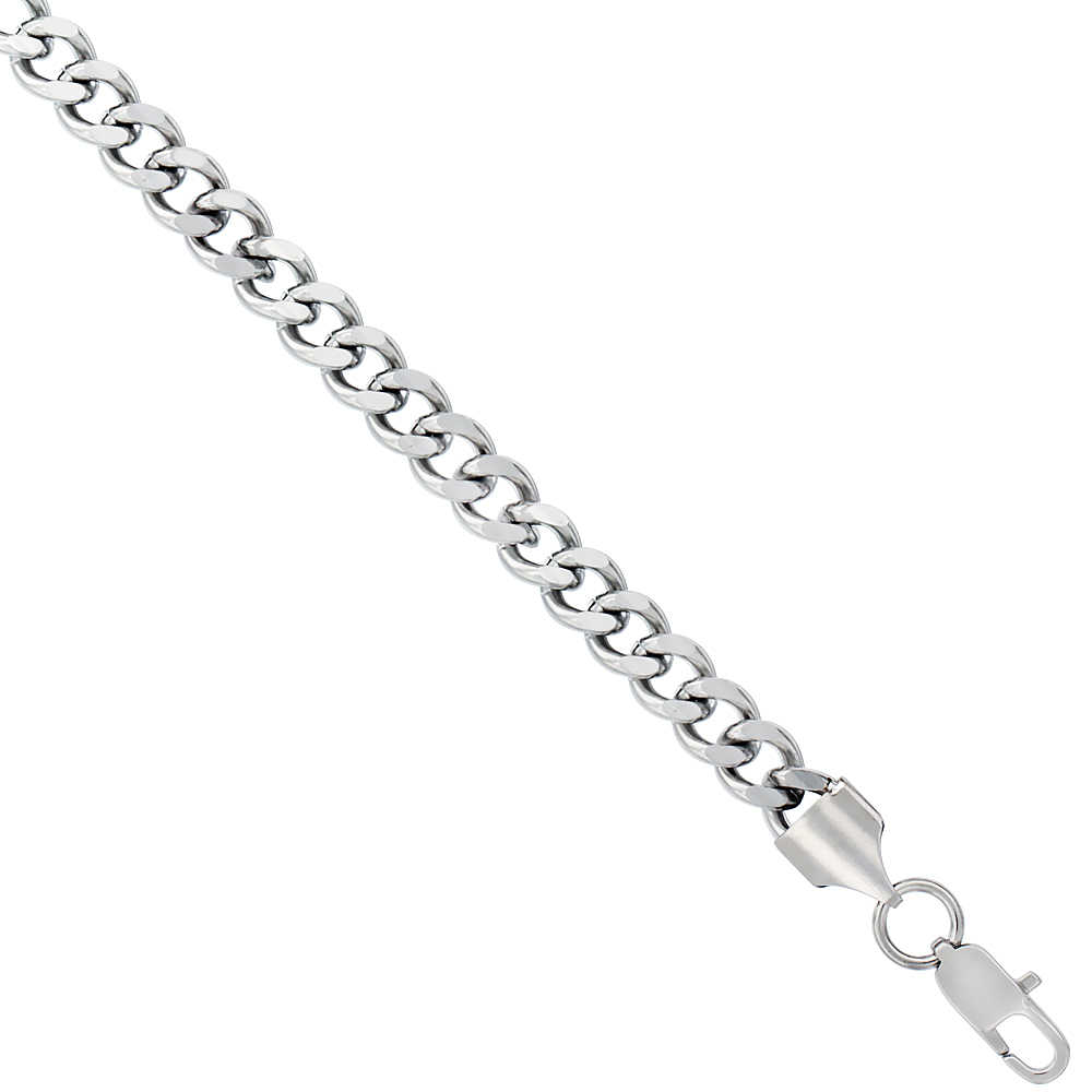 Surgical Steel Curb Chain 1/4 inch wide, available sizes 20, 24, 30 inch