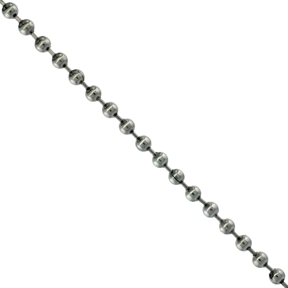 Stainless Steel Bead Ball Chain 3 mm By the Yard