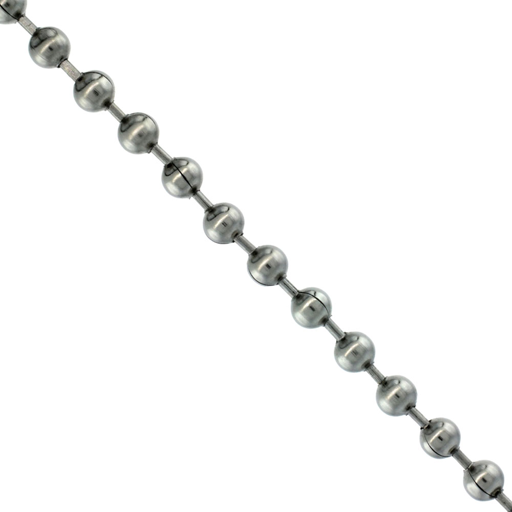 Stainless Steel Bead Ball Chain 4 mm By the Yard