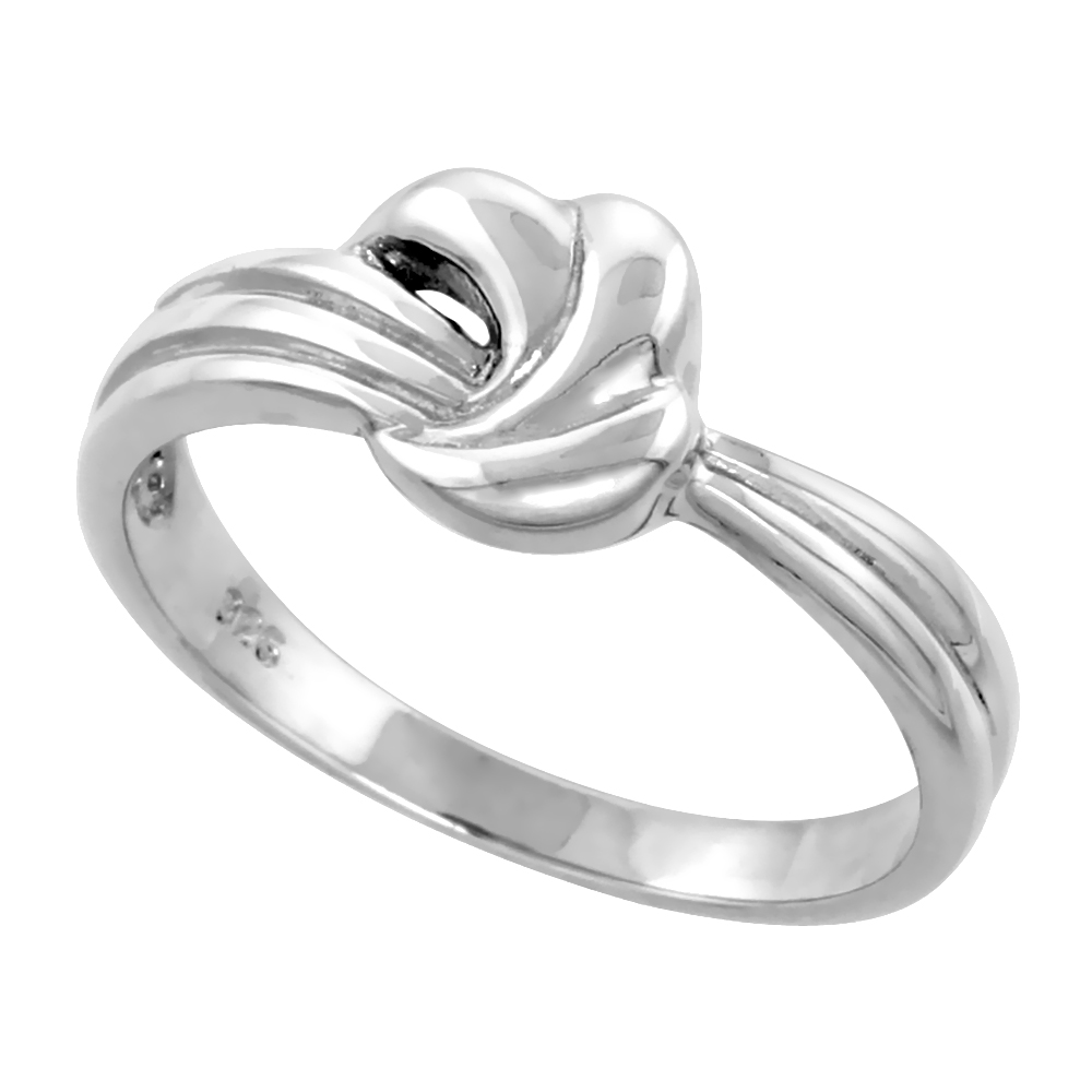 Sterling Silver Freeform Ring for Women Flawless finish 3/8 inch wide sizes 6 to 10