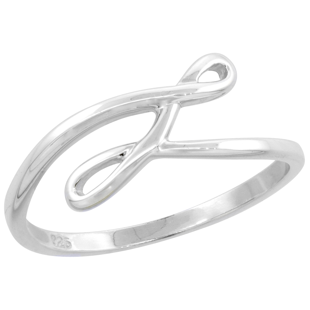 Sterling Silver Eternity High Polished Ring 1/4 inch wide, sizes 6 - 9 with half sizes