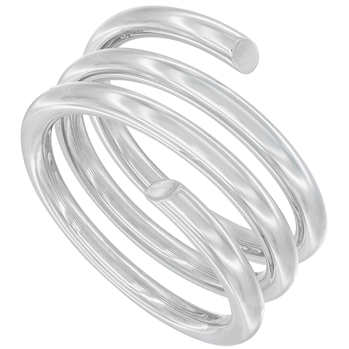 STERLING SILVER HOLLOW ROUND TUBING SLIP-ON BANGLE
