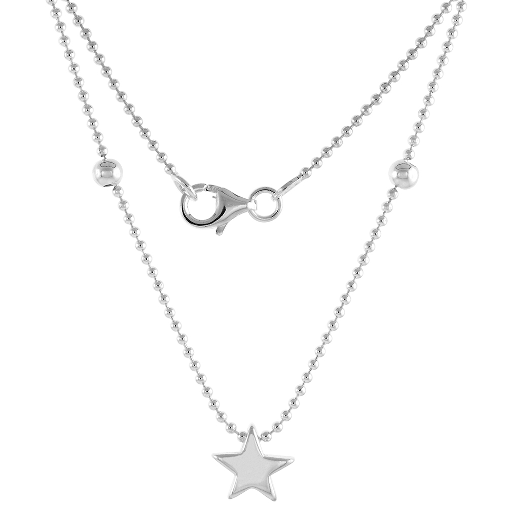 Sterling Silver Necklace / Bracelet with a Star Slide