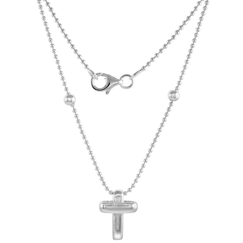 Sterling Silver Necklace / Bracelet with a Cross Slide