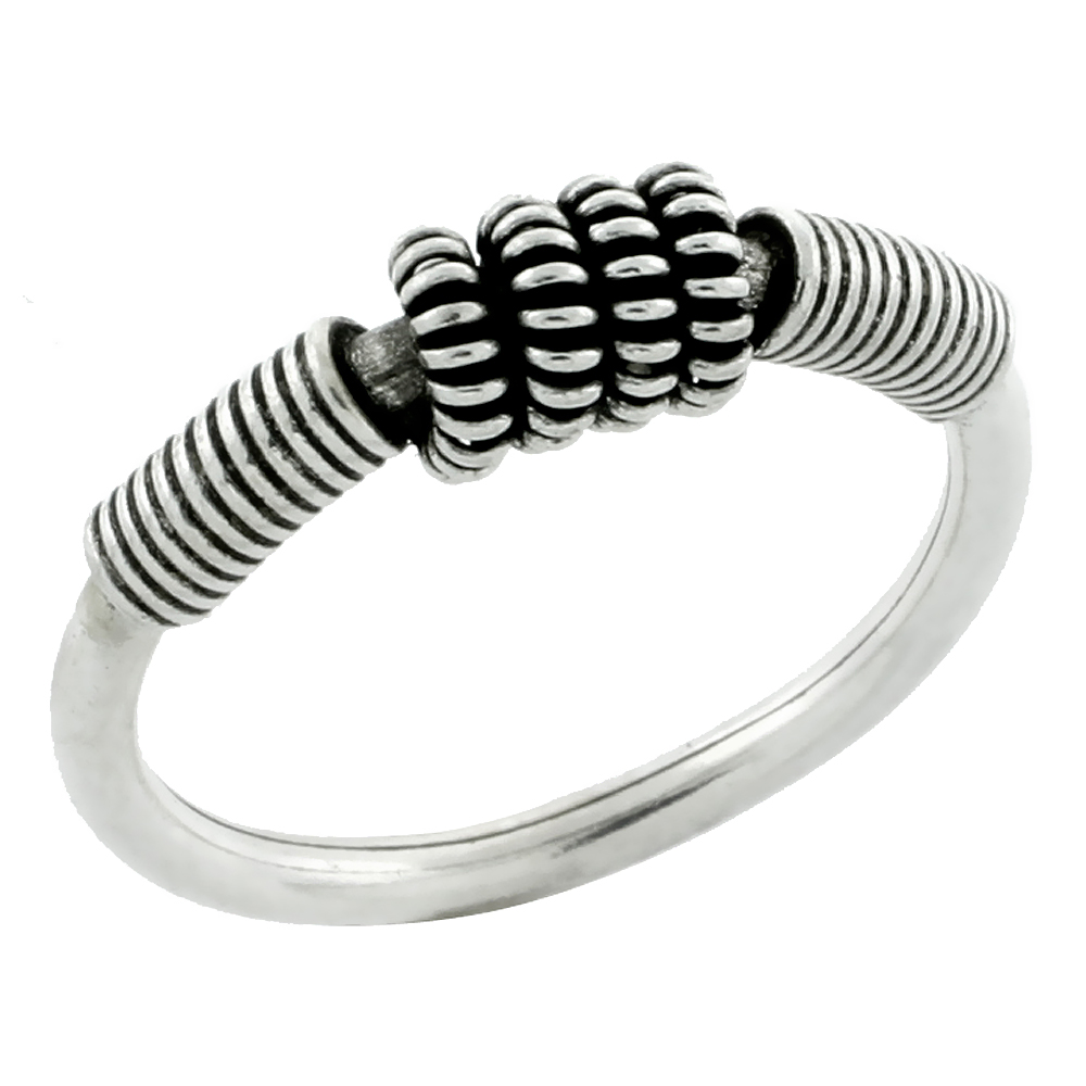 Sterling Silver 1/16" (2 mm) Tubular Wire Wrap Ring