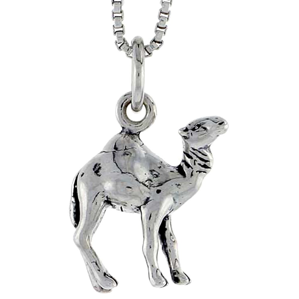Sterling Silver Camel Charm, 1/2 inch tall