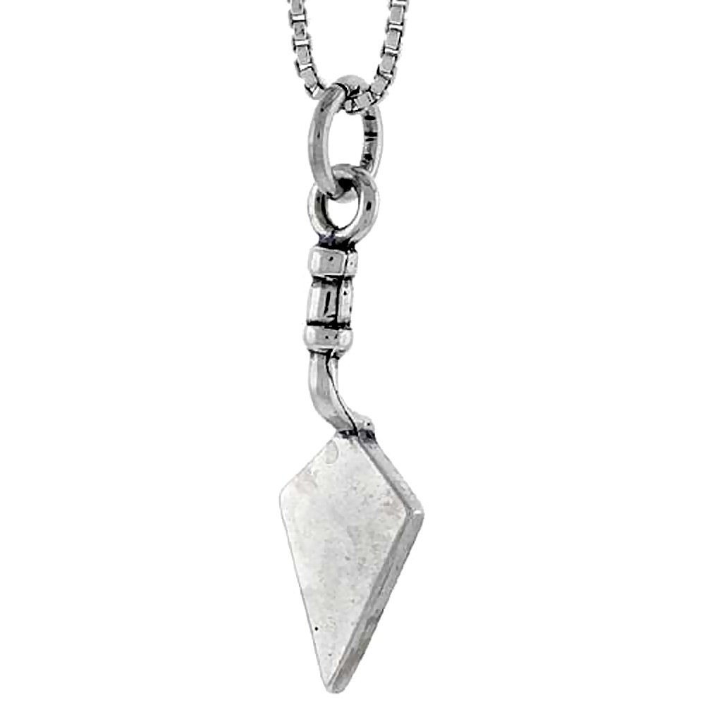 Sterling Silver Trowel Charm, 1 inch tall
