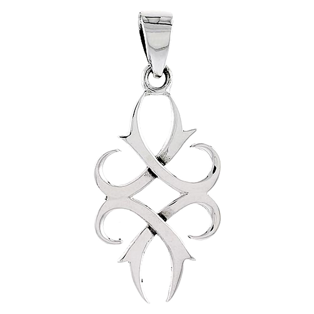 Sterling Silver Celtic Knot Charm, 1/4 inch 
