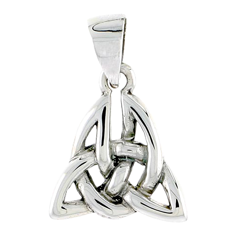Sterling Silver Celtic Knot Charm, 1/2 inch