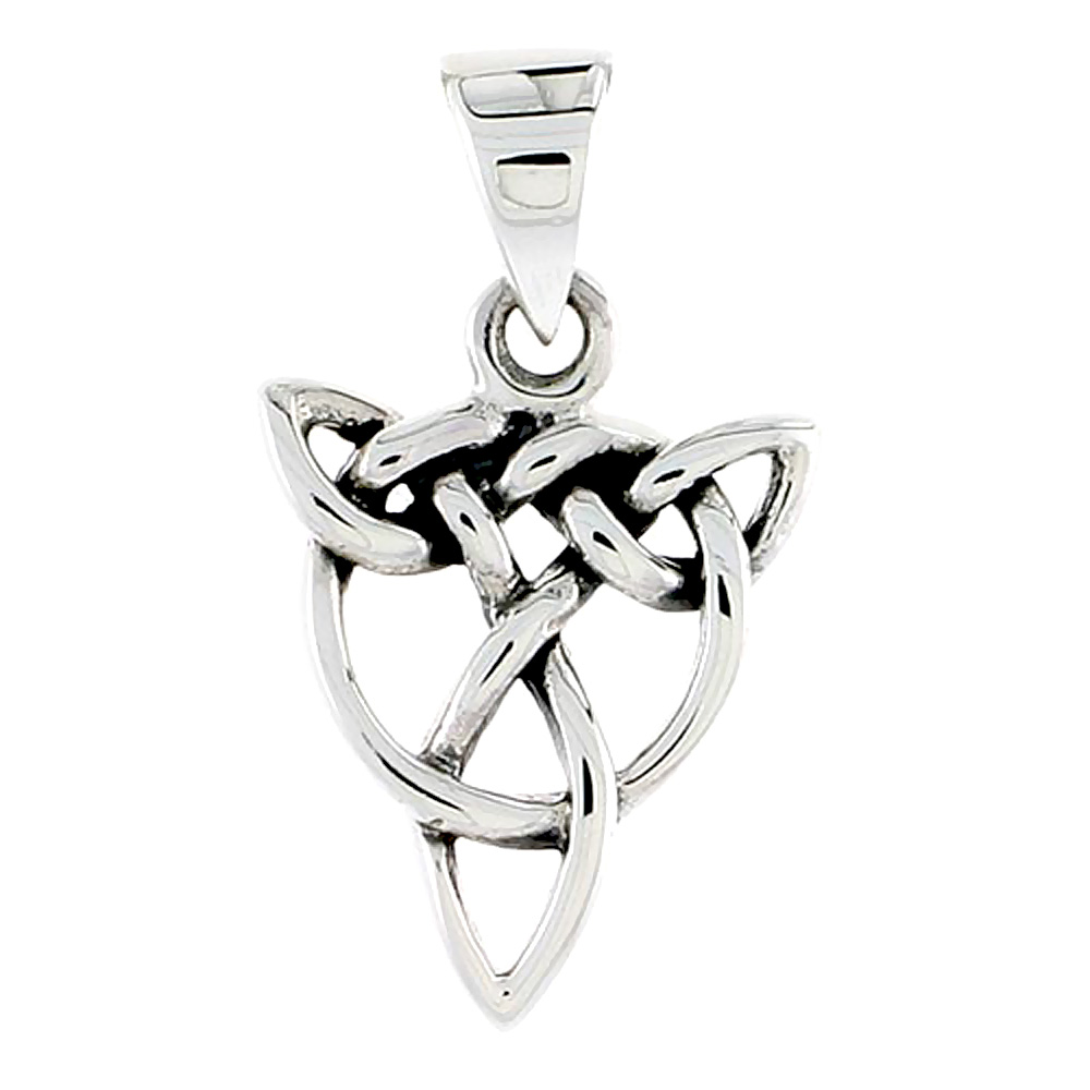 Sterling Silver Celtic Knot Charm, 5/8 inch