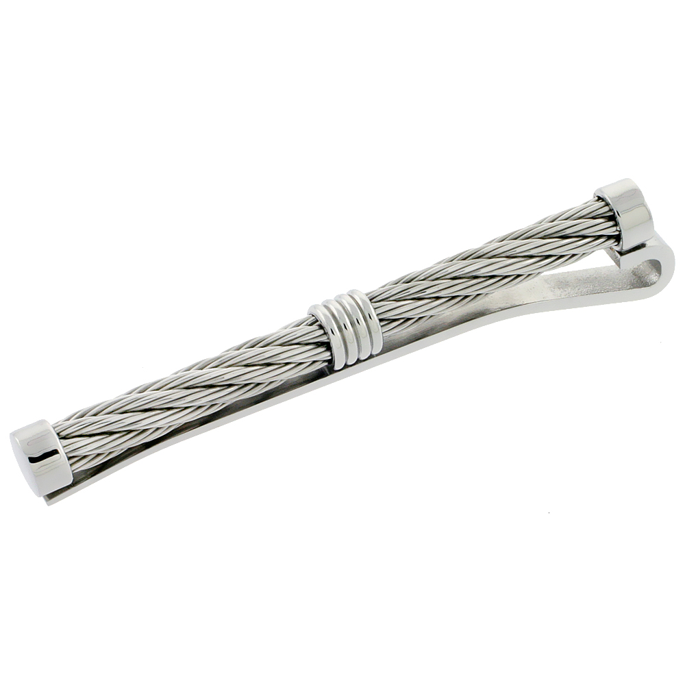 Stainless Steel Wire-Cable Tie Clip, 2 1/2 inch (65 mm) long