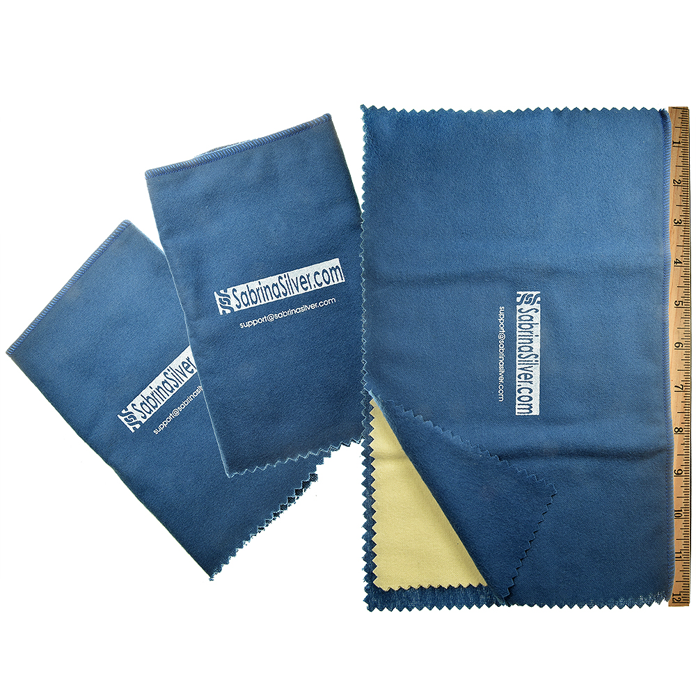 3-PACK Polishing Cloth for Silver, Gold, Brass &amp; Most other Metals, 12x15 Largest Size