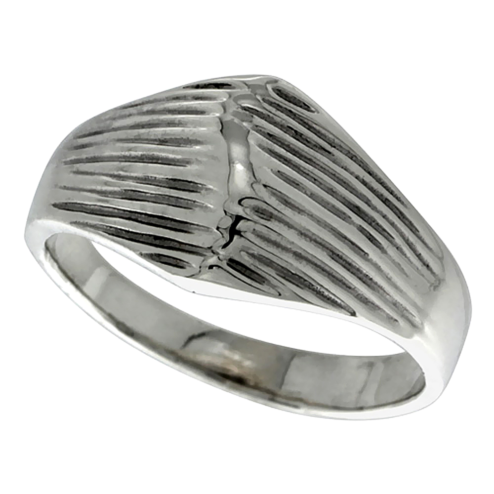 Sterling Silver Dome Ring 1/2 inch wide, sizes 6 - 10